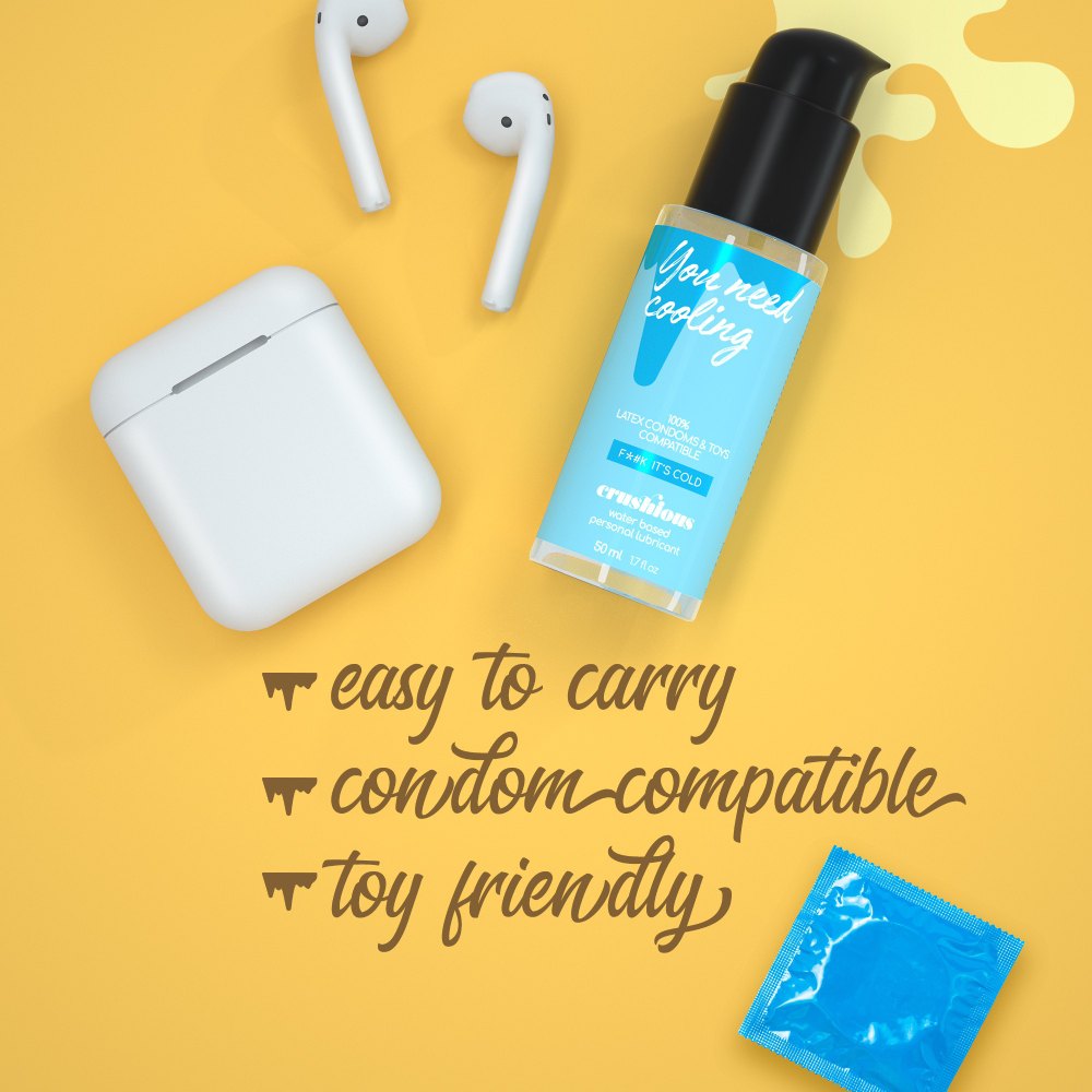 Смазки на водной основе - Охлаждающий лубрикант на водной основе Crushious Your Need Cooling, 50 мл 4