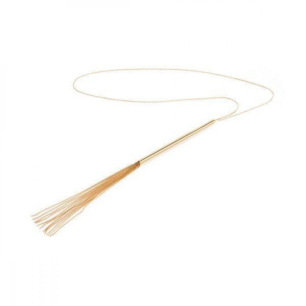 Різне - Намисто з довгим металевим ланцюжком Bijoux Indiscrets, золотисте 2