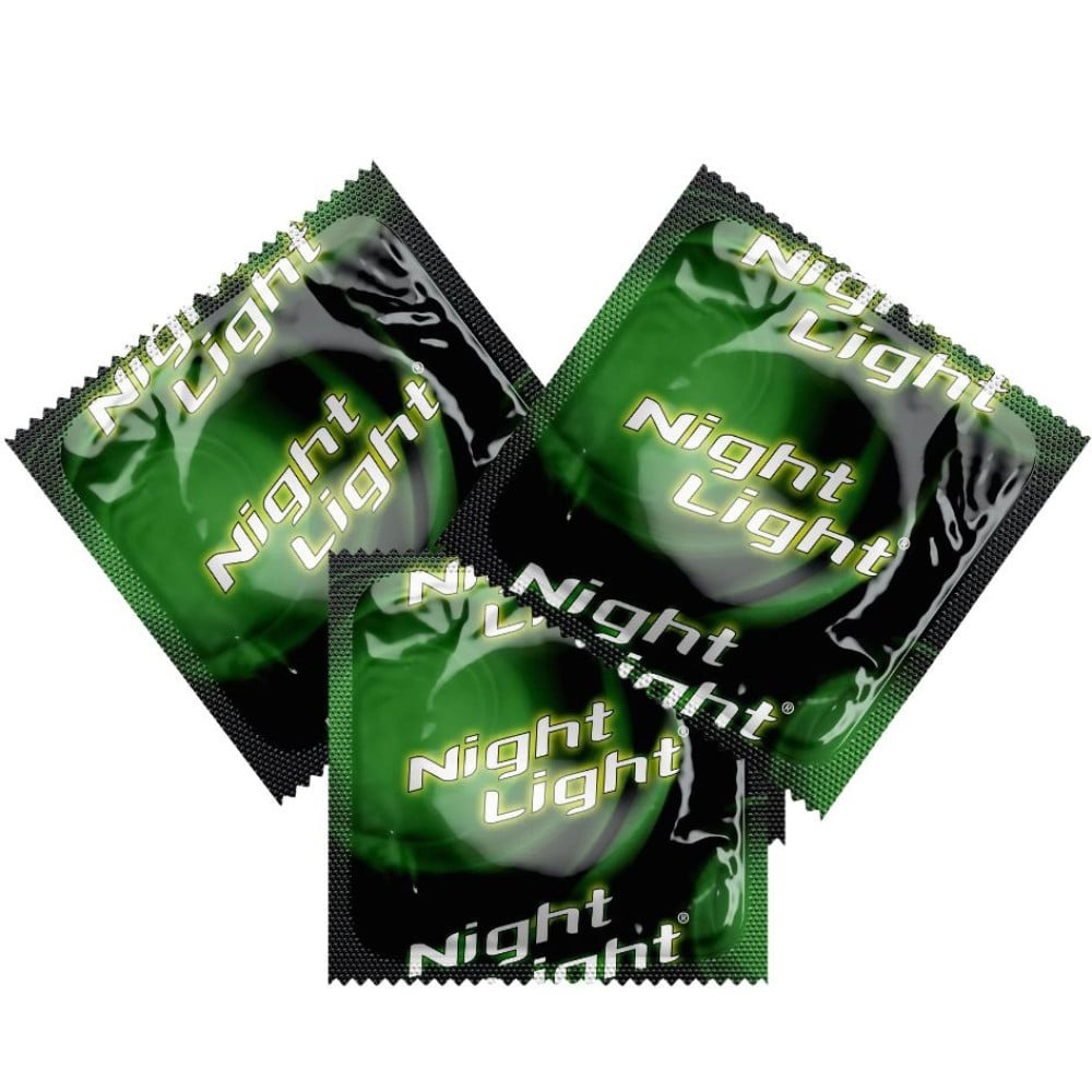 Презервативы - Презерватив латексный Night Light флуоресцентный (цена за 1 шт.) 1