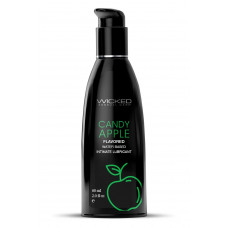 Їстівний лубрикант зі смаком яблука Wicked Aqua Candy Apple на водній основі, 60 мл