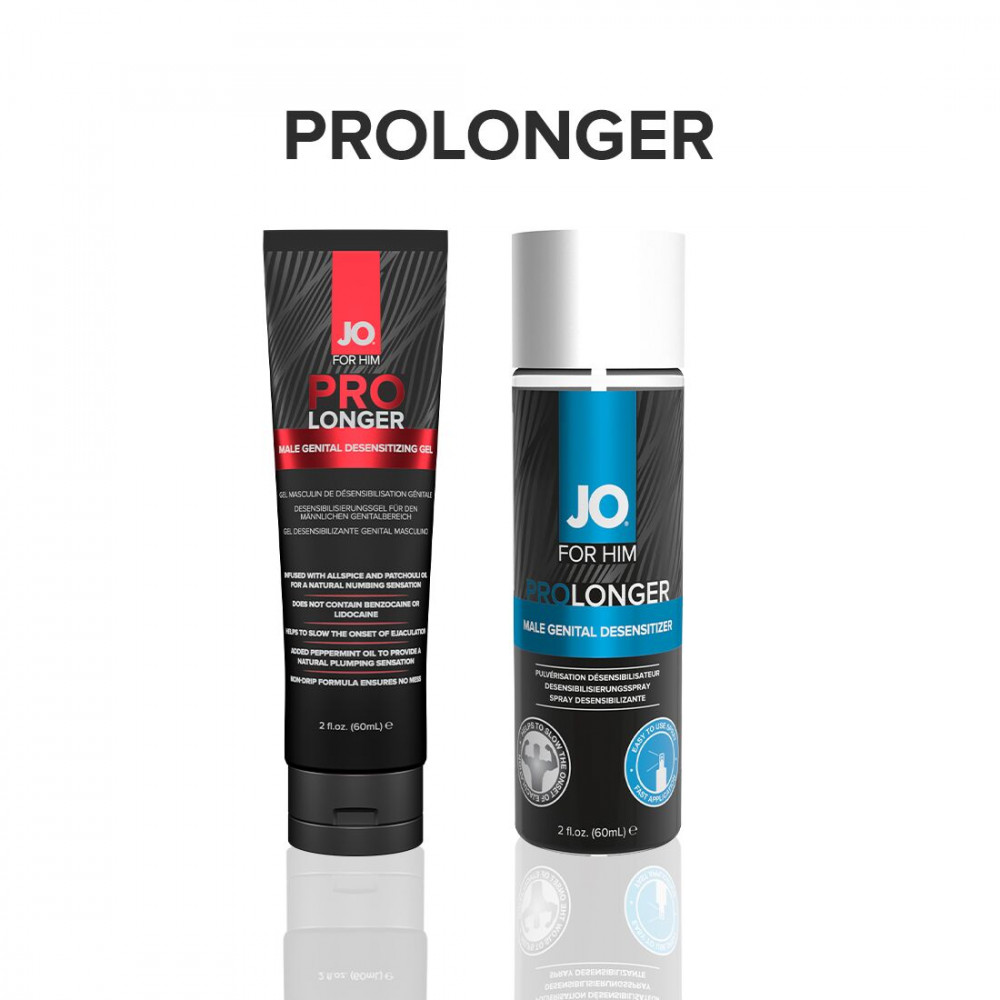 Мужские возбудители - Пролонгирующий спрей System JO Prolonger Spray with Benzocaine (60 мл) не содержит минеральных масел 1
