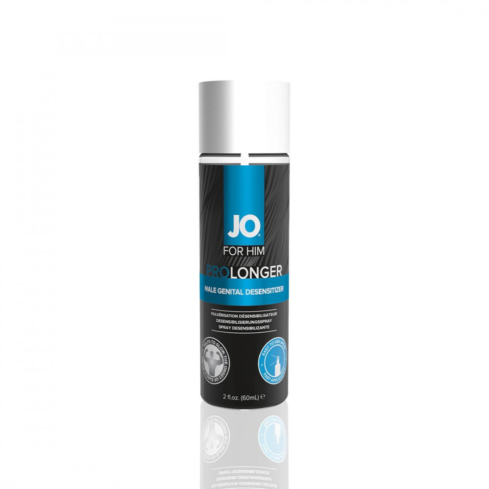 Мужские возбудители - Пролонгирующий спрей System JO Prolonger Spray with Benzocaine (60 мл) не содержит минеральных масел