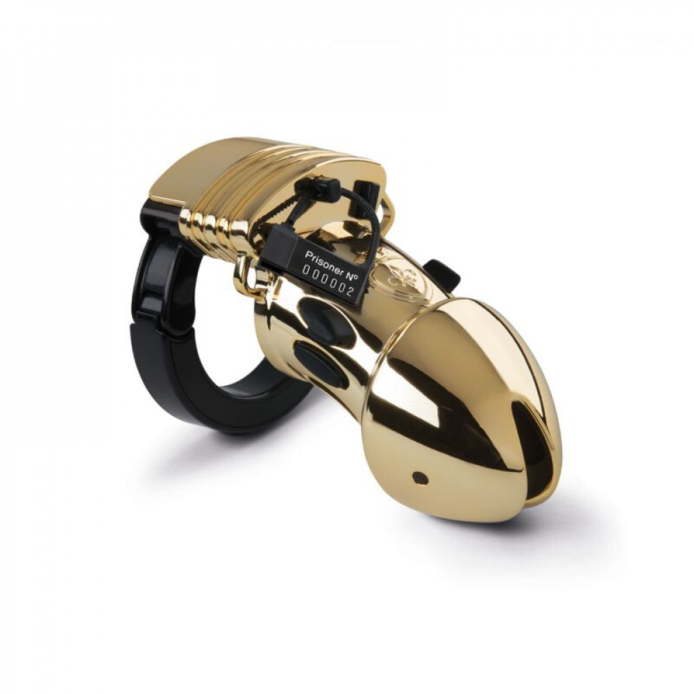 Різне - Клітка для члена з електростимуляцією Mystim Pubic Enemy No 1 - Gold Edition 1