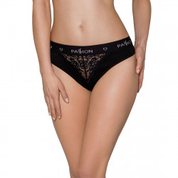 Трусики с широкой резинкой и кружевом Passion PS001 PANTIES black, size S