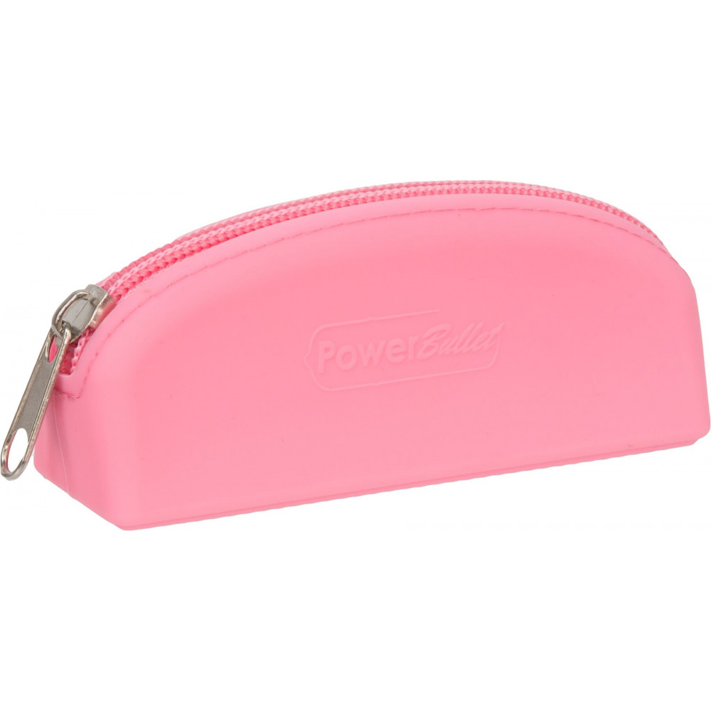  - Сумка для хранения секс-игрушек PowerBullet - Silicone Storage Zippered Bag Pink 