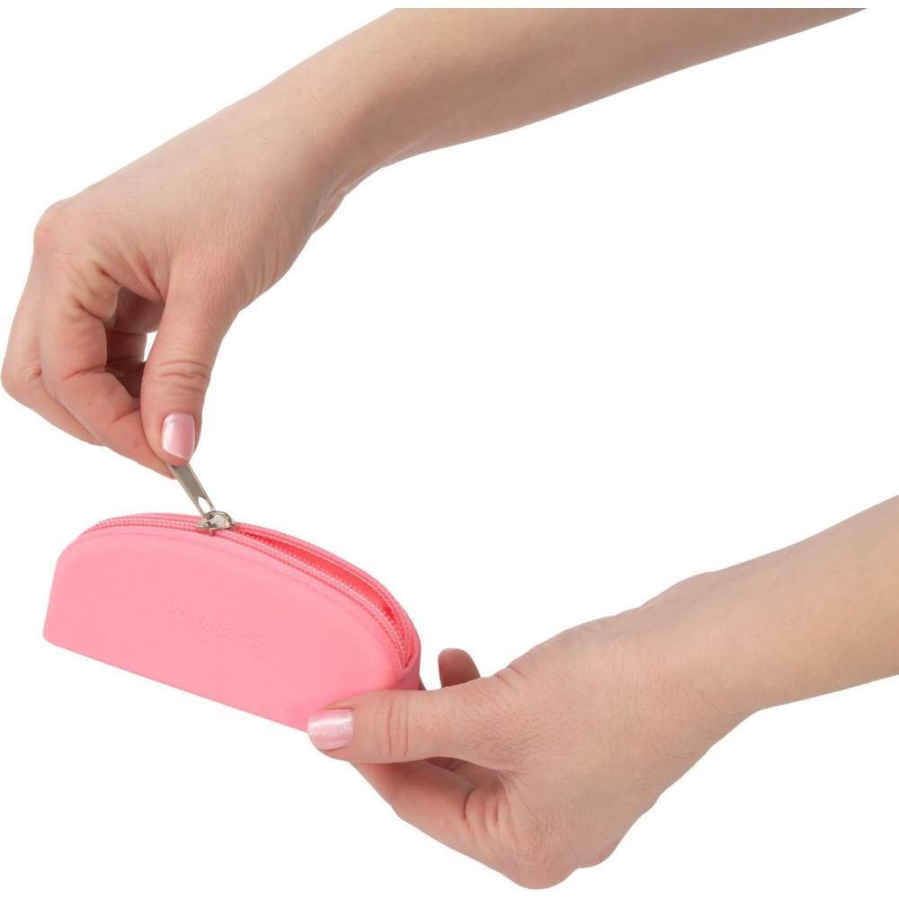  - Сумка для хранения секс-игрушек PowerBullet - Silicone Storage Zippered Bag Pink 3