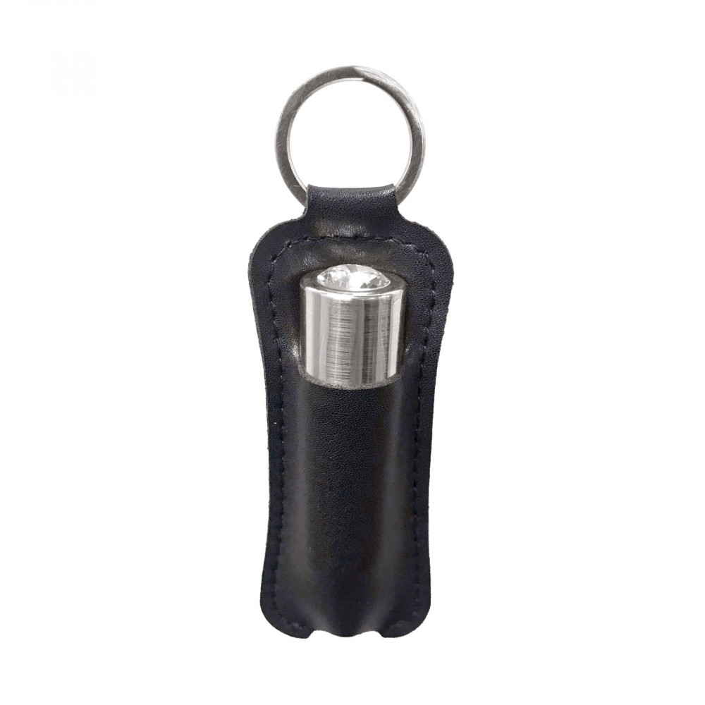 Клиторальный вибратор - Вибропуля PowerBullet First-Class Bullet 2.5″ with Key Chain Pouch, Silver, 9 режимов вибрации 4