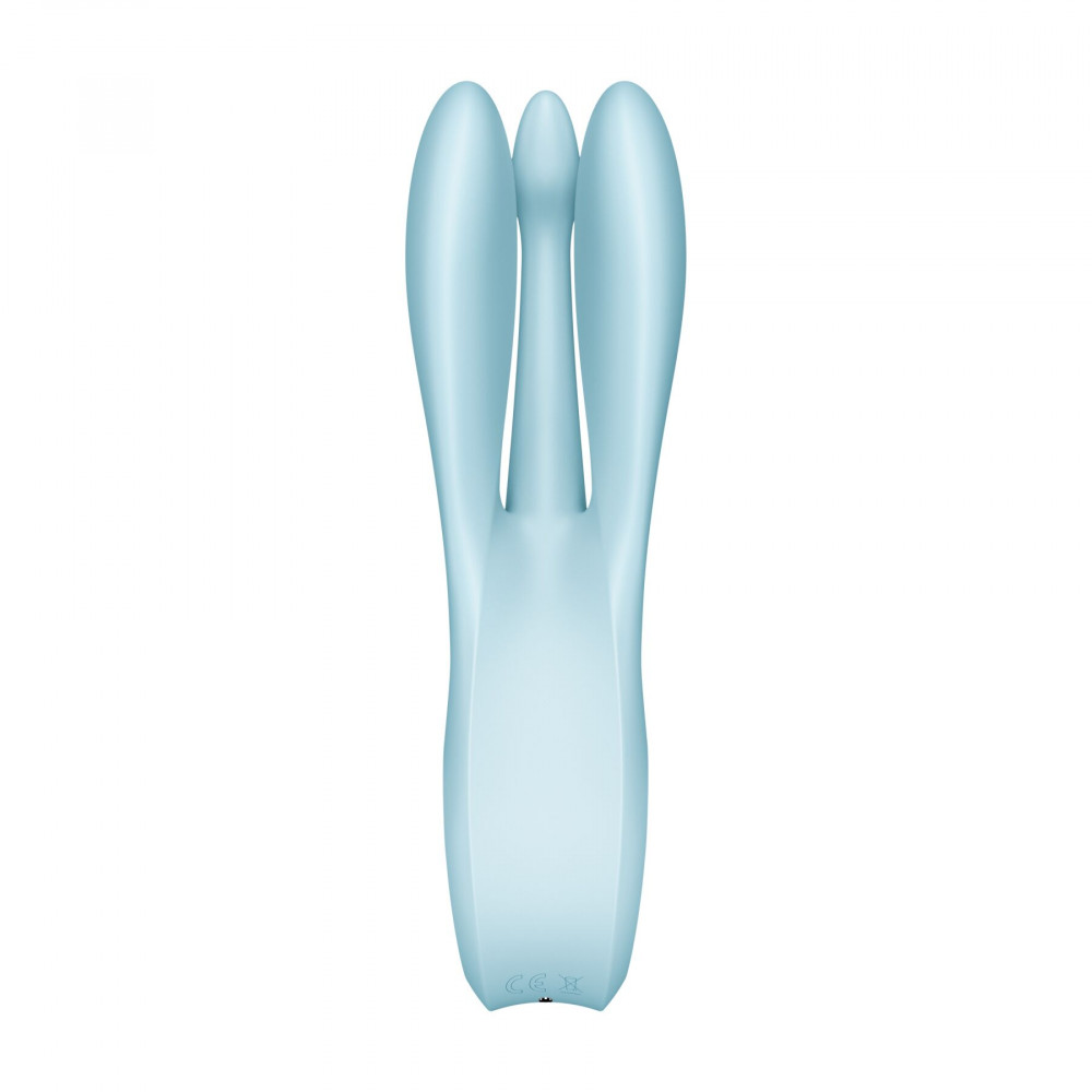 Клиторальный вибратор - Клиторальный вибратор Satisfyer Threesome 1 Light Blue 4