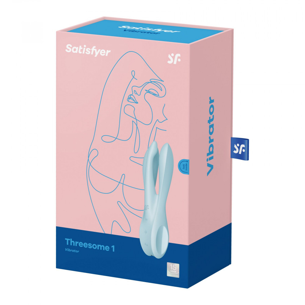 Клиторальный вибратор - Клиторальный вибратор Satisfyer Threesome 1 Light Blue 1