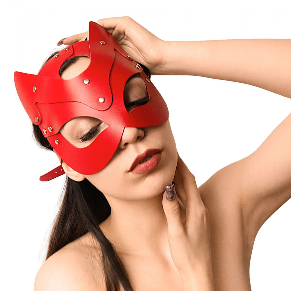 Маски - Маска Кошечки Art of Sex - Cat Mask, Красный 3