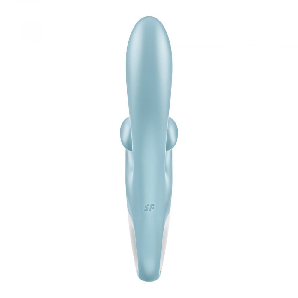 Вибратор-кролик - Вибратор-кролик Satisfyer Touch Me Blue, двойной отросток, 3 мощных мотора 5