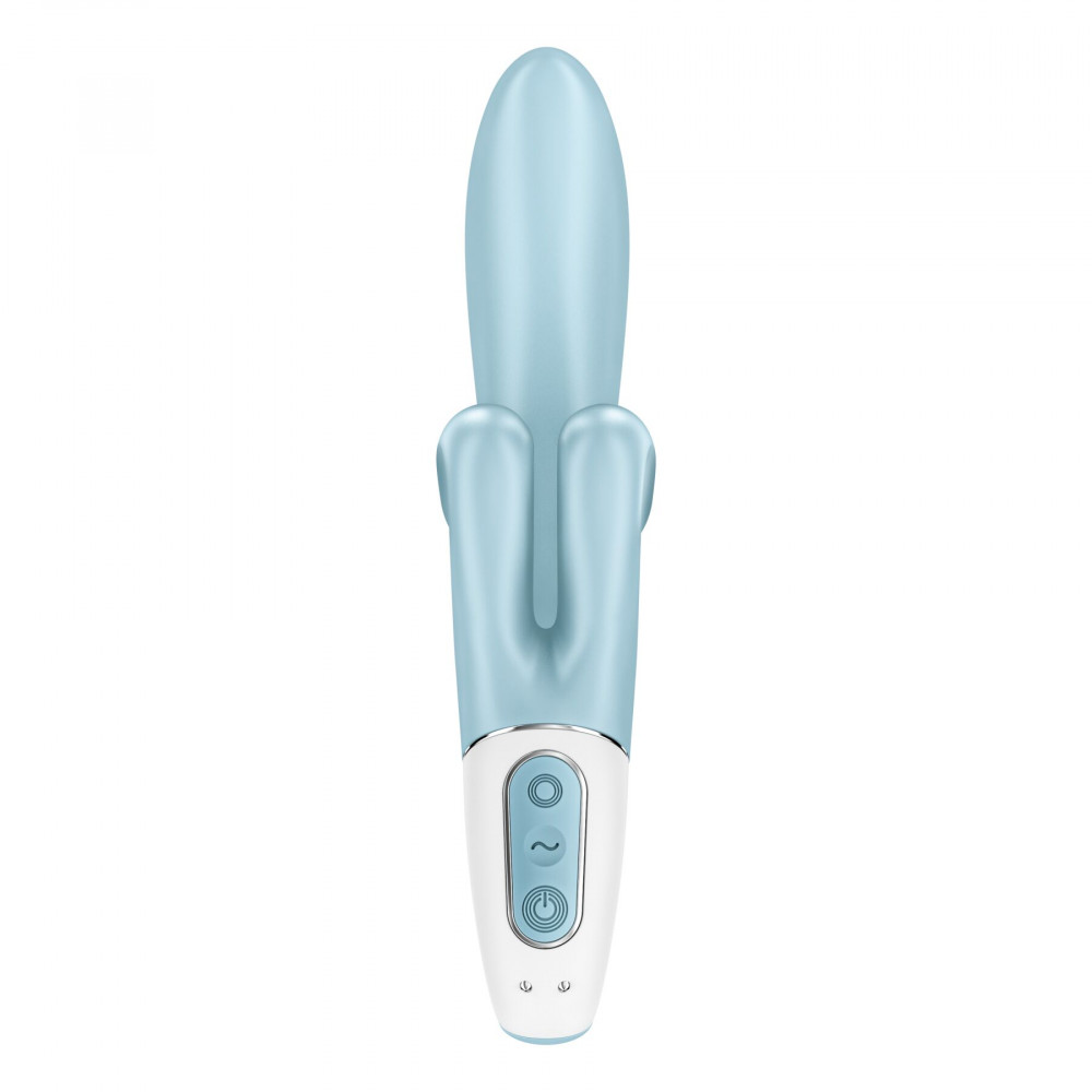 Вибратор-кролик - Вибратор-кролик Satisfyer Touch Me Blue, двойной отросток, 3 мощных мотора 2