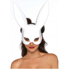 Маска кролика Leg Avenue Masquerade Rabbit Mask White, длинные ушки, на резинке