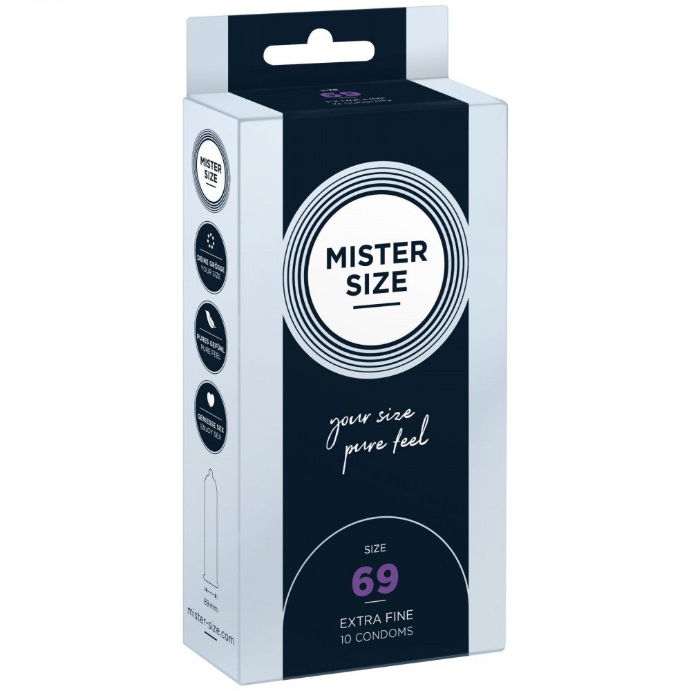 Презервативы - Презервативы Mister Size - pure feel - 69 (10 condoms), толщина 0,05 мм