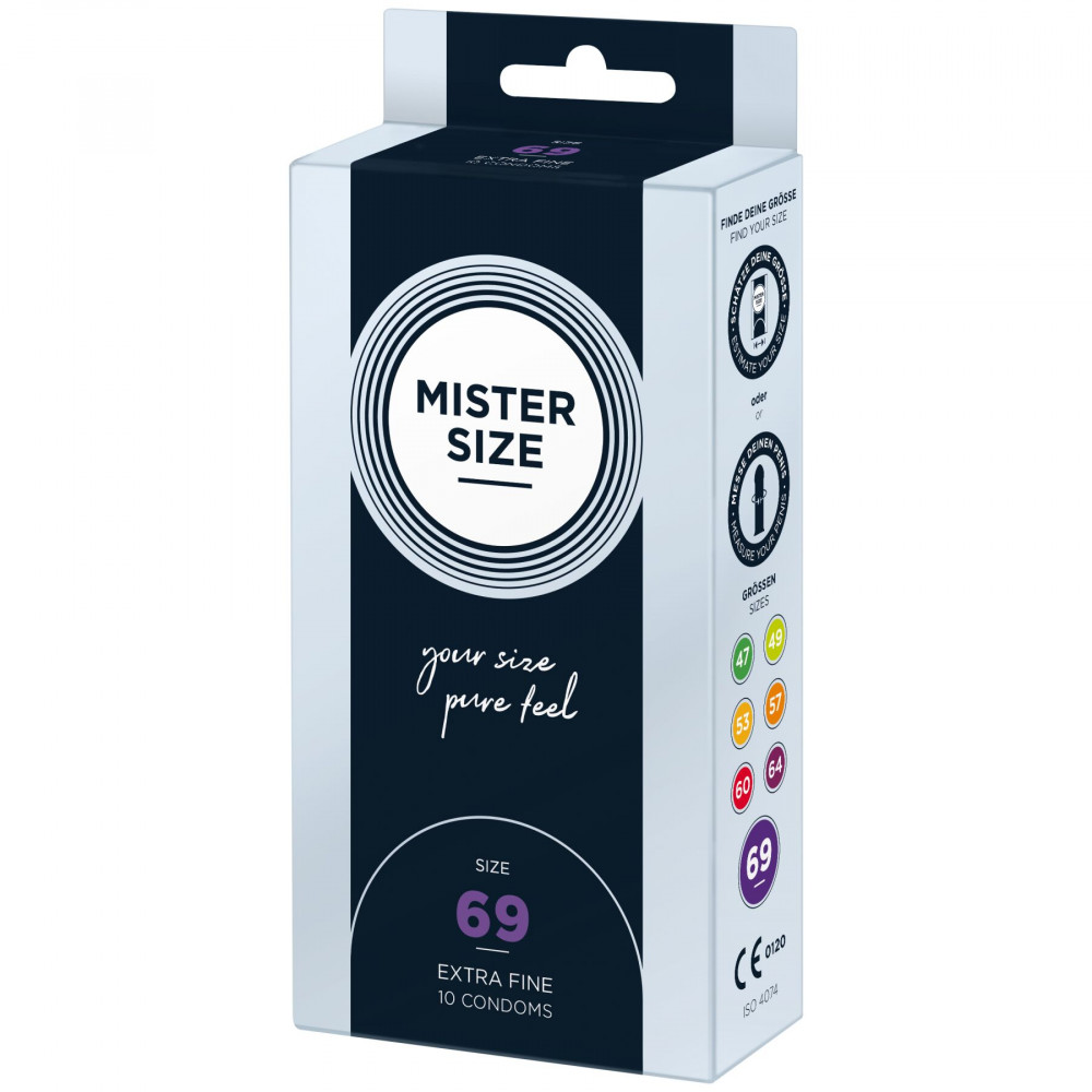 Презервативы - Презервативы Mister Size - pure feel - 69 (10 condoms), толщина 0,05 мм 2