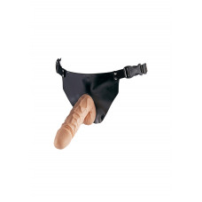 Страпон реалистичный ToyJoy Superwoman на черных трусиках