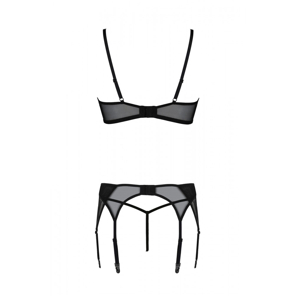 Эротические комплекты - Комплект Passion LEAFA SET black L/XL - ECO Passion 3