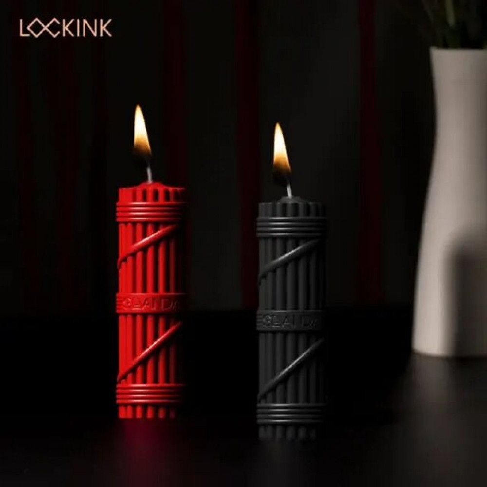  Аксессуары - Свечи для BDSM LOCKINK SEVANDA Fetish Drip Candles Set 2 шт 2