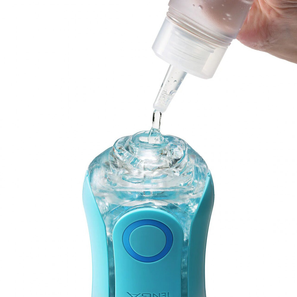 Мастурбаторы без вибрации - Мастурбатор Tenga Flip Orb — Ocean Blue, с изменяемым сжатием, со стимулирующими шариками внутри 5