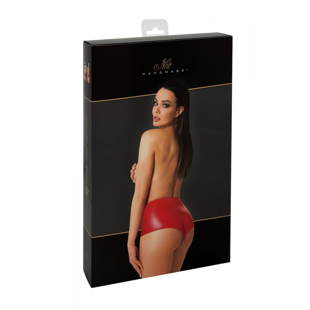 Різне - Шорти Noir Handmade F356 Red powerwetlook shorts - XL 7