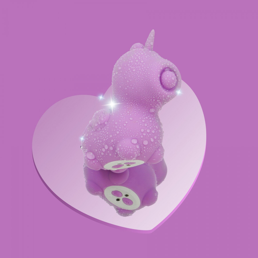 Вібропулі та міні-вібратори - Вібратор-єдиноріжка Unihorn – Karma Lilac, з пульсацією 8