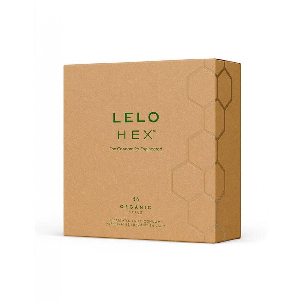 Презервативы - Презервативы LELO HEX Condoms Organic 36 Pack, тонкие и суперпрочные 1