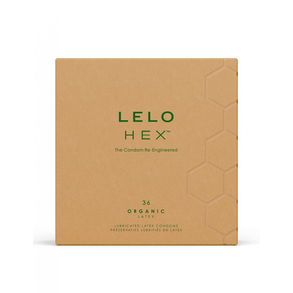 Презервативы - Презервативы LELO HEX Condoms Organic 36 Pack, тонкие и суперпрочные