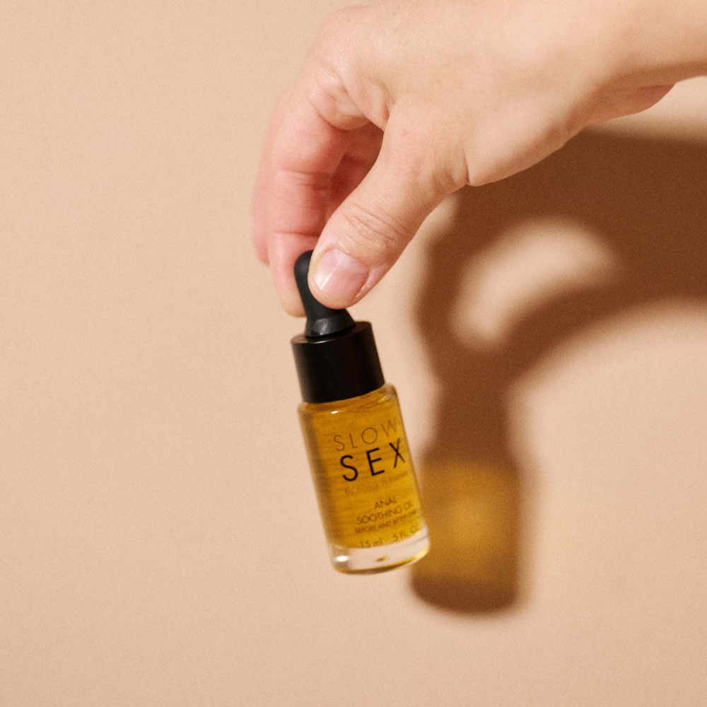 Анальные смазки - Успокаивающее масло для анального секса Bijoux Indiscrets Slow Sex Anal Soothing Oil Before & After 15 мл 5