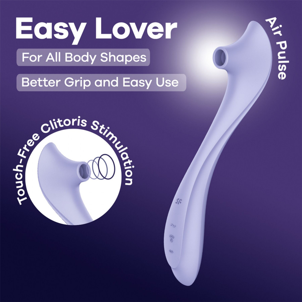 Вакуумный вибратор - Вакуумный клиторальный стимулятор Satisfyer Easy Lover 5