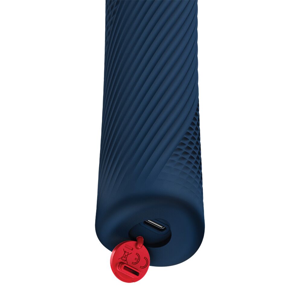 Для LGBTQ+ - Вібромасажер Fun Factory VIM Vibrating Wand Nightblue, суперпотужний та легкий, до 6 годин роботи 3