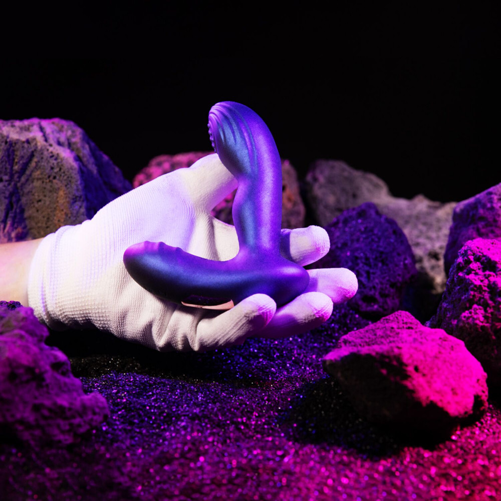 Анальні іграшки з вібрацією - Анальна вібропробка з пульсацією Hueman - Galaxy Tapping Buttplug 9