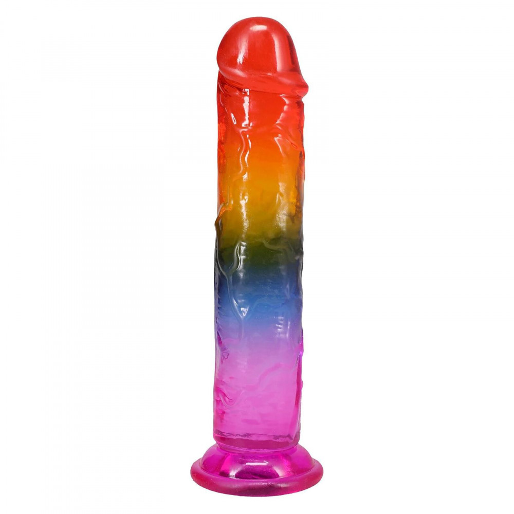 Фалоімітатор - Дилдо Doc Johnson Crystal Jellies - 7.5 Inch Dong - Rainbow 1