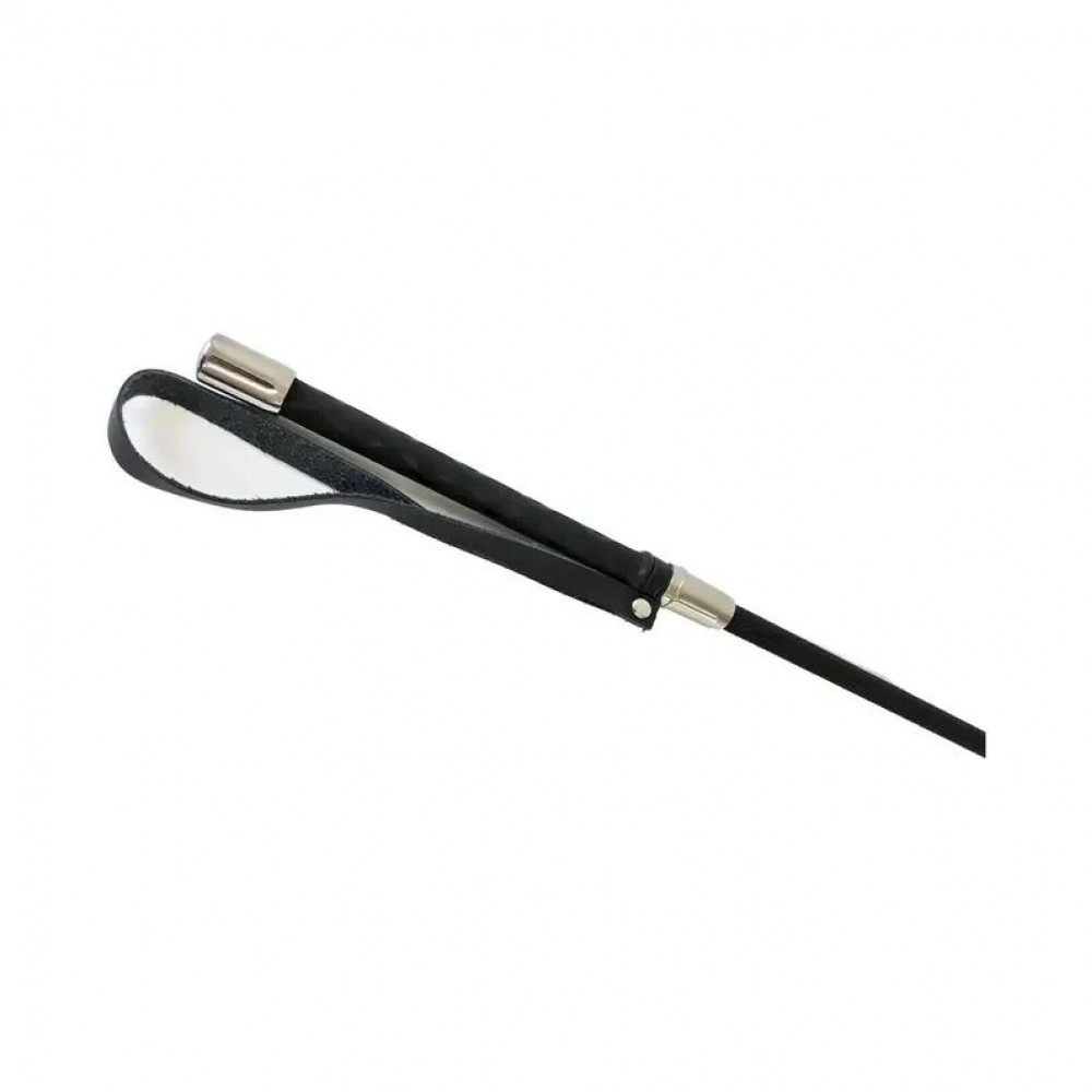 Плети, стеки, флоггеры, тиклеры - Стек Liebe Seele Flower Rhythm - Black and Red Leather Flowers Riding Crop 1