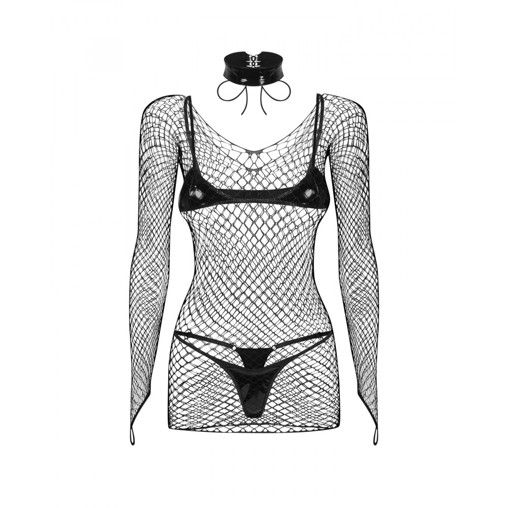 Еротичні комплекти - Комплект Obsessive Sashalla 4-pcs set L/XL 6