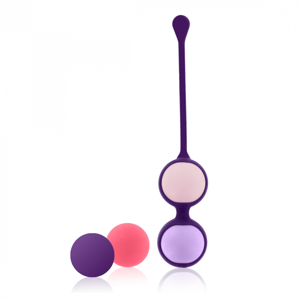 Вагинальные шарики - Вагинальные шарики 4шт Rianne S Pussy Playballs Purple ROSE 3
