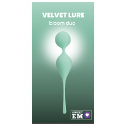 Вагинальные шарики Sweet Em на мягком соединении, бирюзовые,17 х 3.3 см