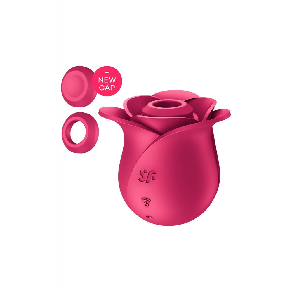 Вакуумный вибратор - Вакуумный стимулятор роза Satisfyer Pro 2 розовый, 6.5 см 3