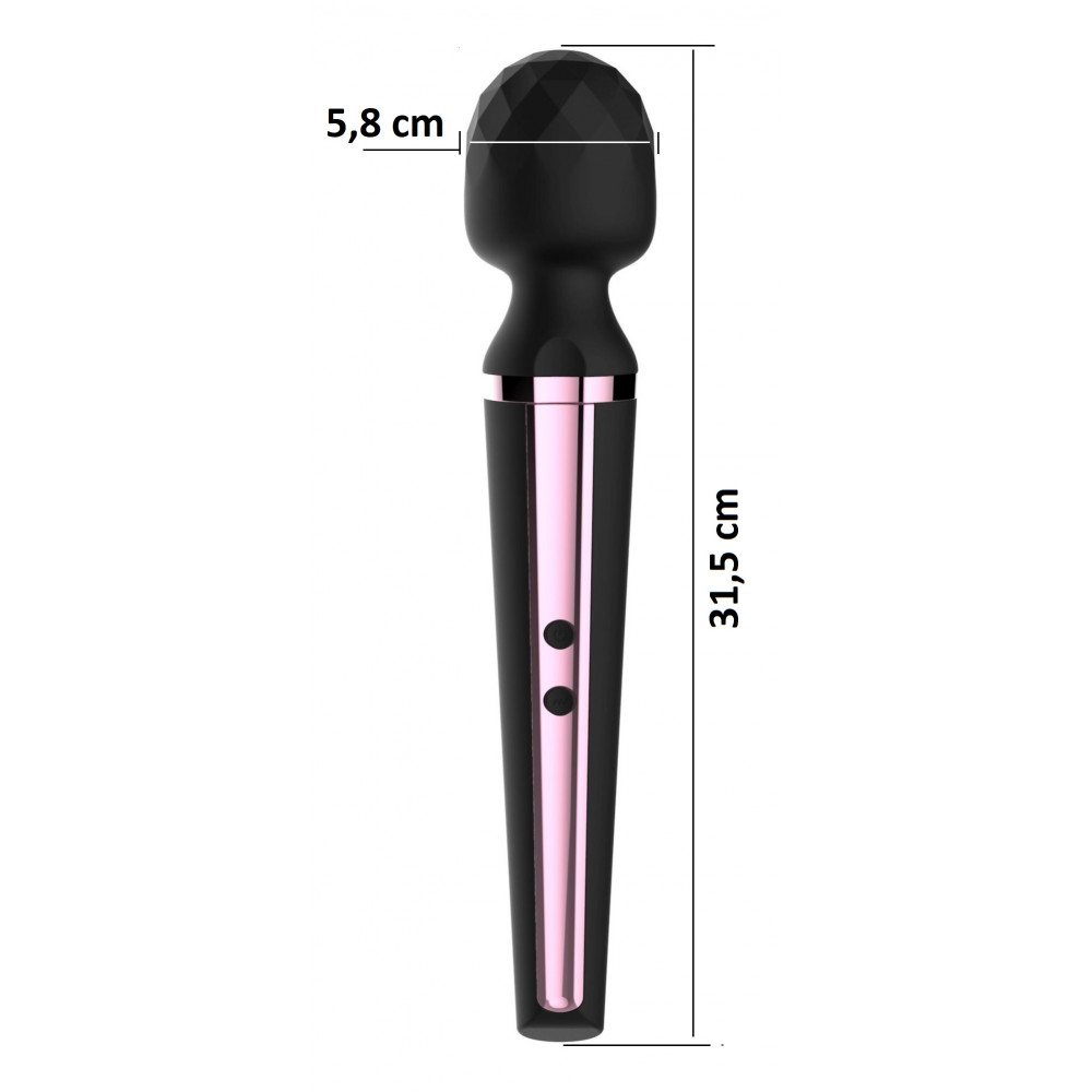 Вибратор - Вибромассажер Boss Series - Massager Genius USB Black 10 Function, BS2200018 3