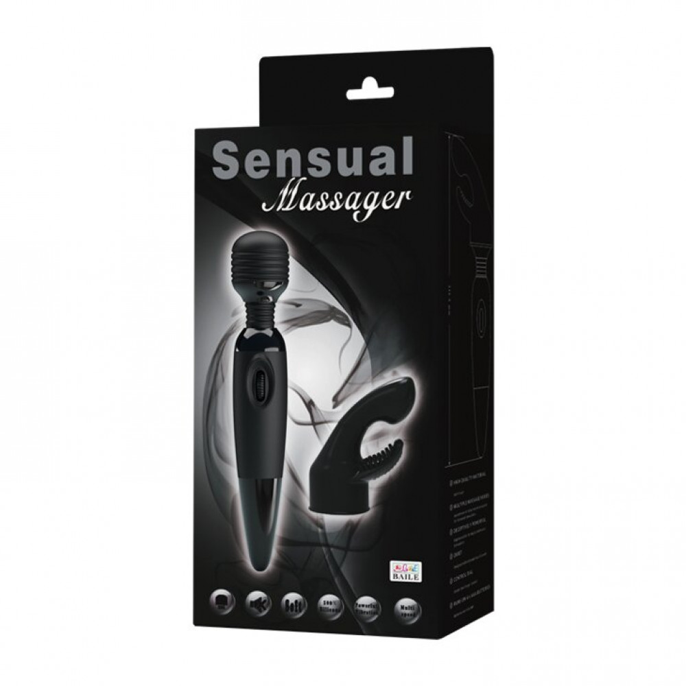 Вибратор - Вибромассажер SENSUAL MASSAGER со сменной насадкой BW-055011 1