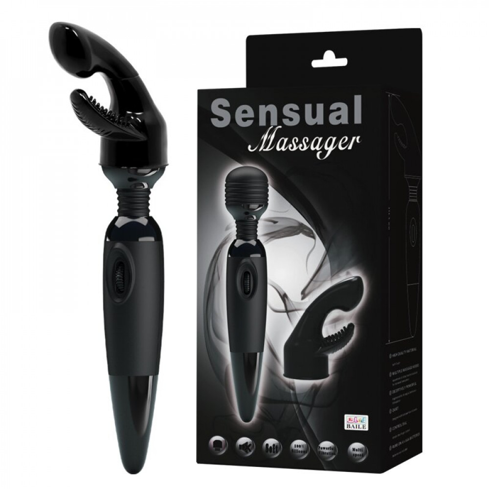 Вибратор - Вибромассажер SENSUAL MASSAGER со сменной насадкой BW-055011