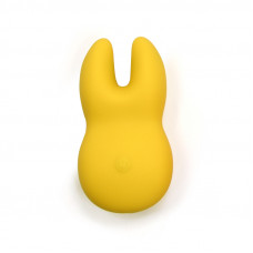 Вібратор для клітора із роздвоєним кінчиком Sweet Em Velvet Lure, жовтий