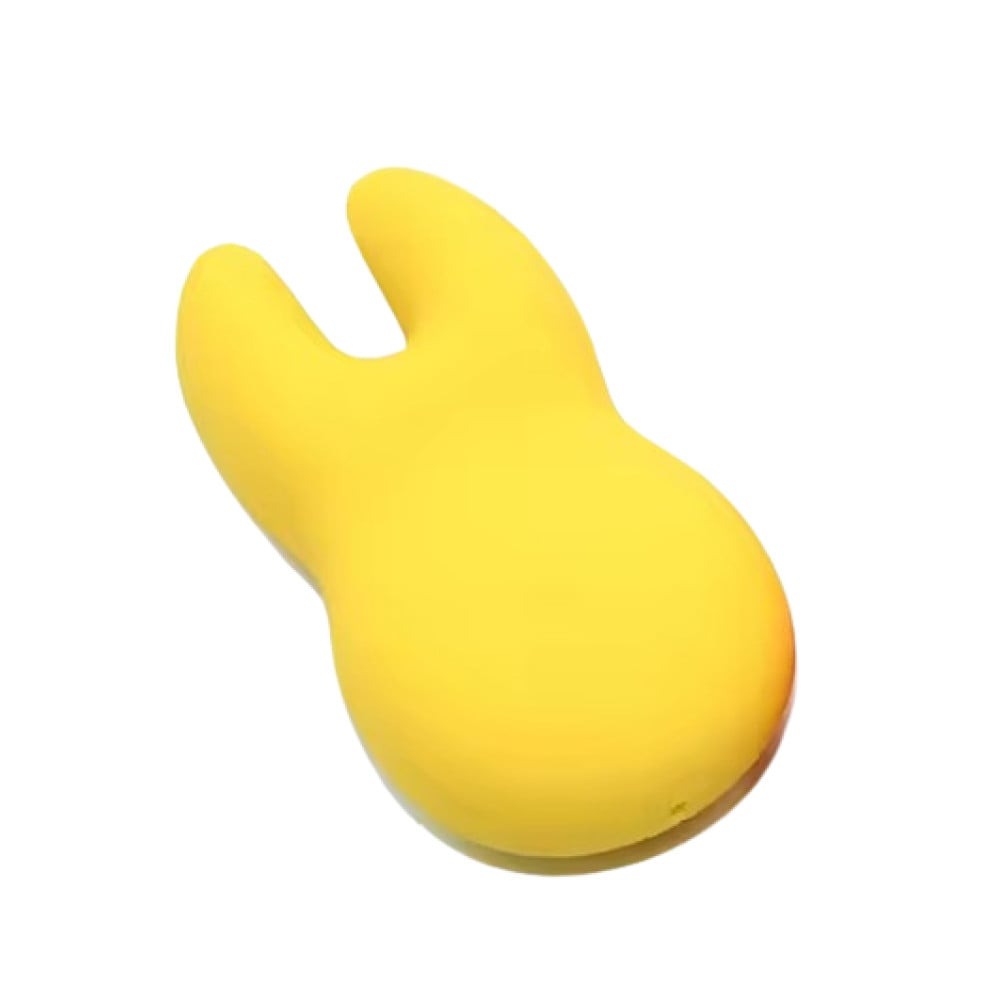 Різне - Вібратор для клітора із роздвоєним кінчиком Sweet Em Velvet Lure, жовтий 1