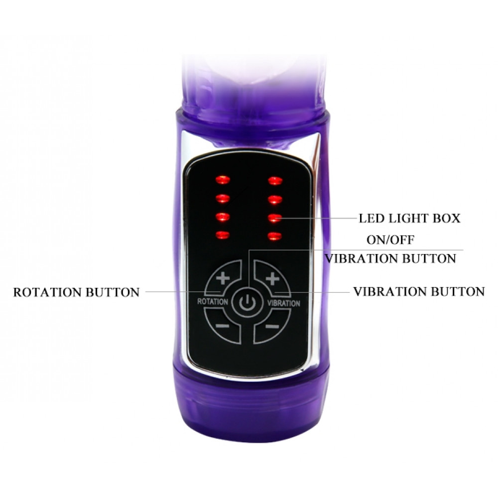 Різне - Вібратор із стимулятором клітора та функцією ротації BAILE - ENTHUSTASM COWBOY, 4 rotation functions 12 vibration functions, BW-037302 8