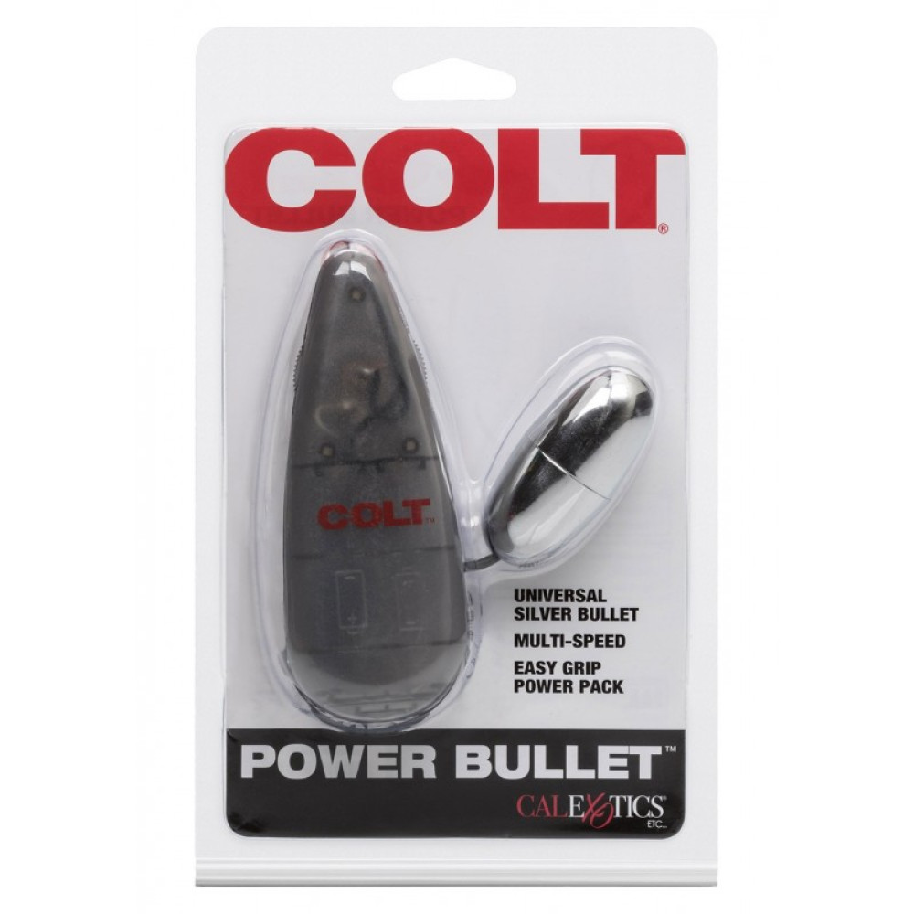 Вібропулі та міні-вібратори - Віброкуля з пультом COLT Multi-Speed Power Bullet, срібляста 2