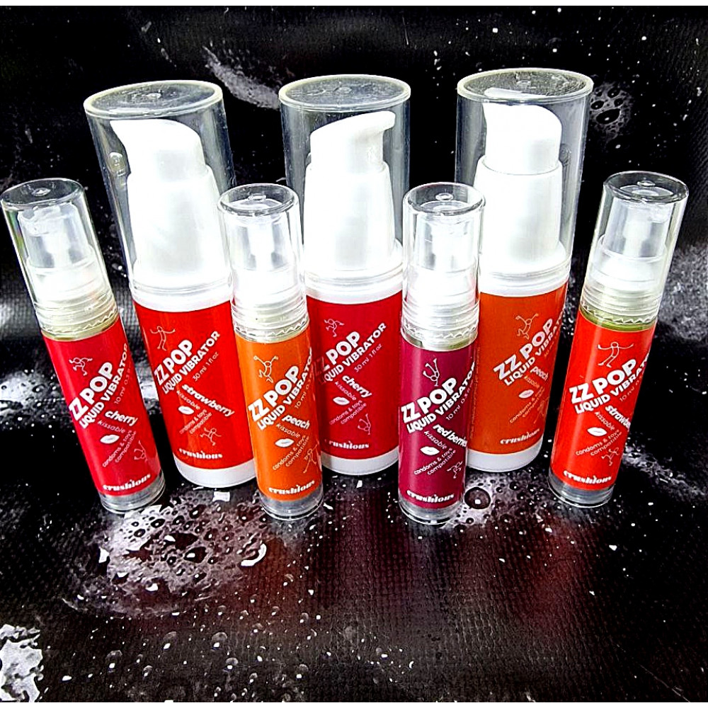 Різне - Рідкий вібратор із смаком вишні Crushious Zz Pop, 30 мл 7