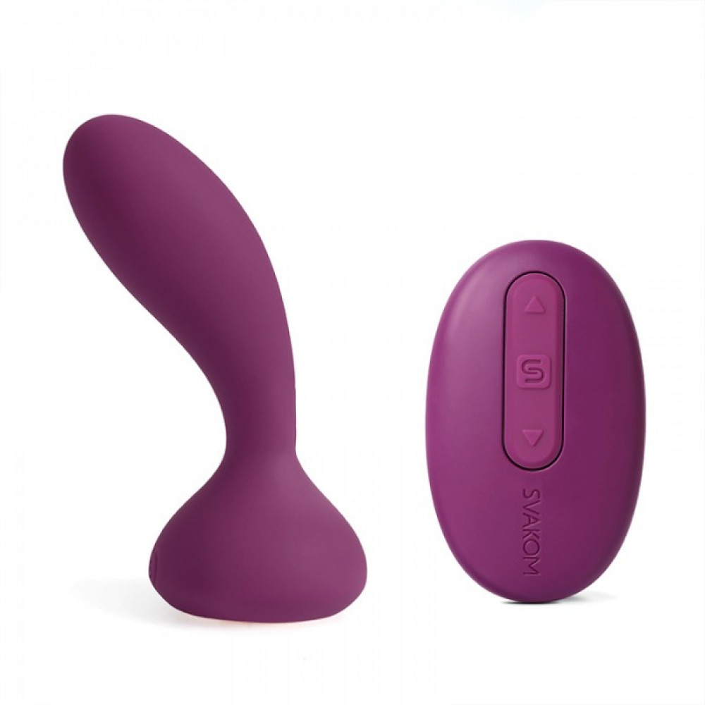 Анальные игрушки - Анальный массажер с пультом Julie цвет: фиолетовый SVAKOM (США)