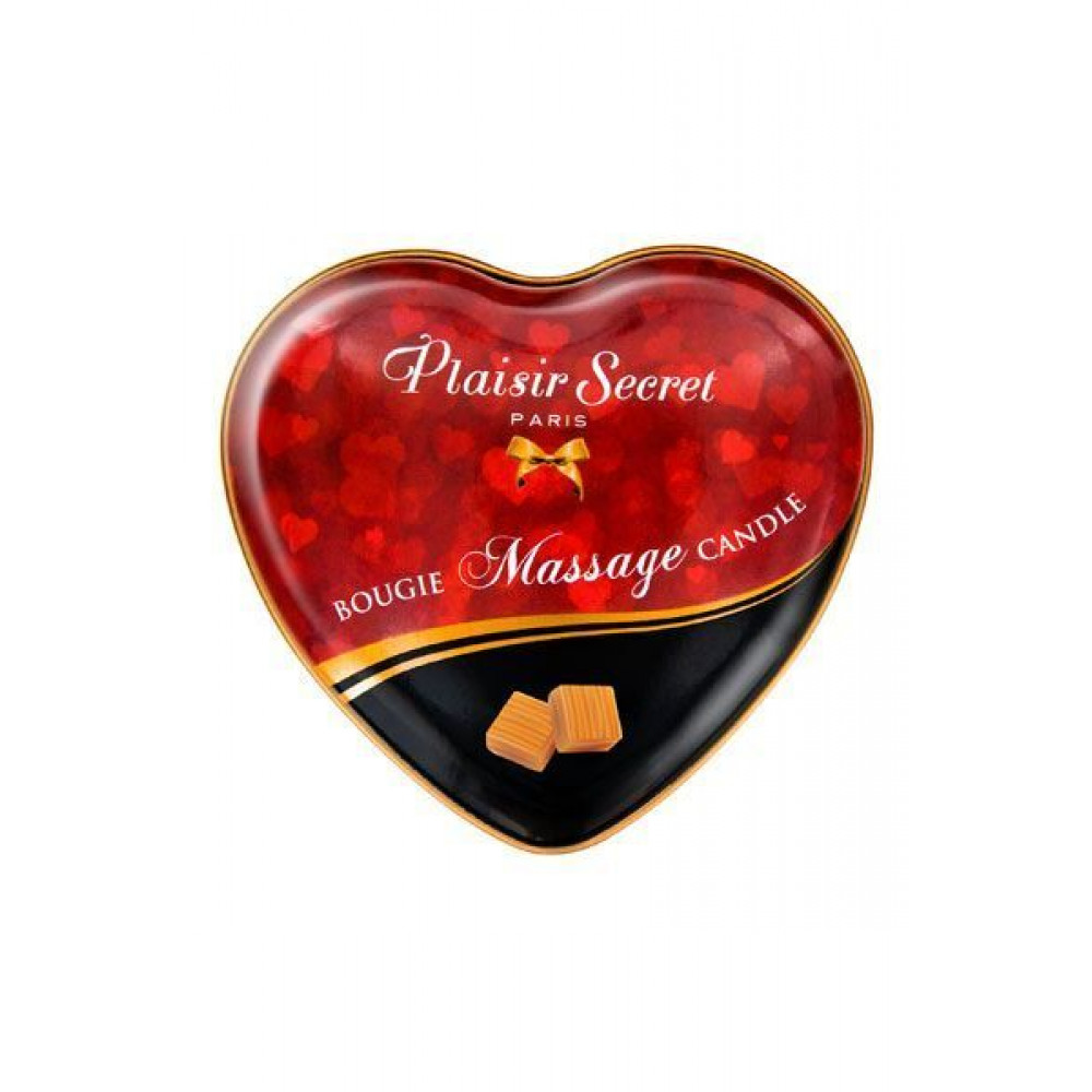 Різне - Розпродаж!!! Масажна свічка-серце Plaisirs Secrets Caramel (35 мл) (термін 04.2026) 1