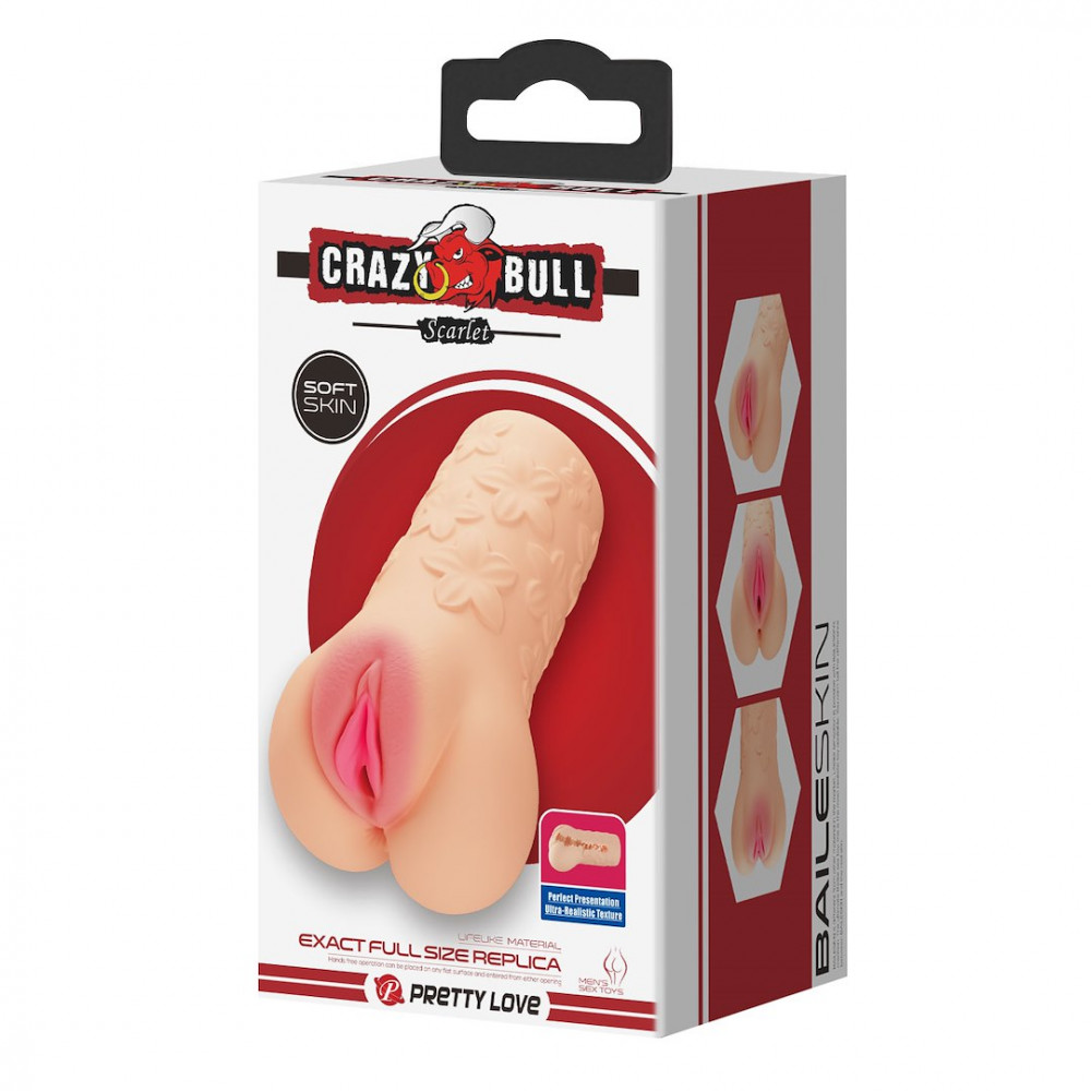  - Мастурбатор вагина Crazy Bull - Scarlet soft skin, BM-009236N