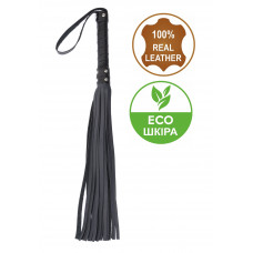 Флогер з комбінованої шкіри Flirty COMBO Leather - Black & Dark Blue, BM-00011