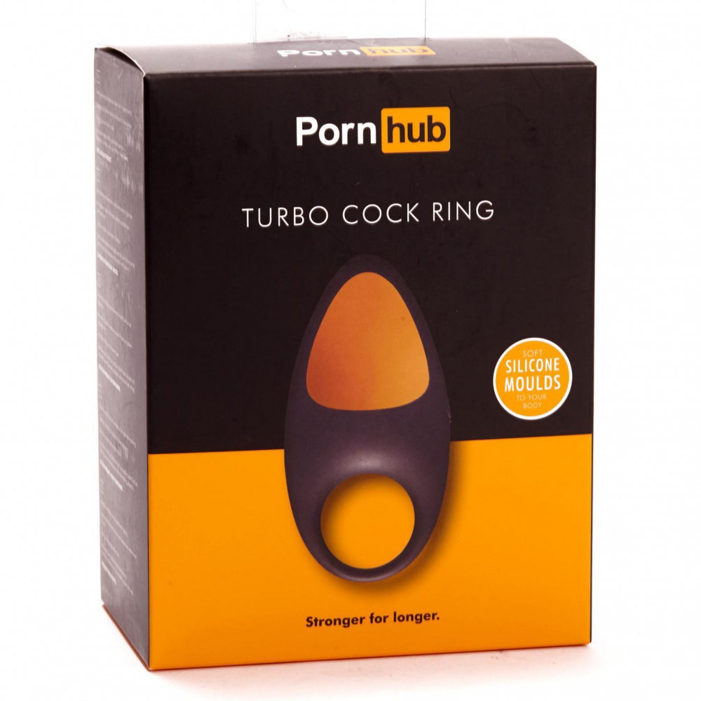 Эрекционные кольца с вибрацией - Эрекционное виброкольцо Pornhub Turbo Cock Ring (испорченная упаковка) 4